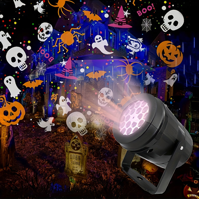 RGB LED Halloween Projector Light Motion Effects (16-in-1)