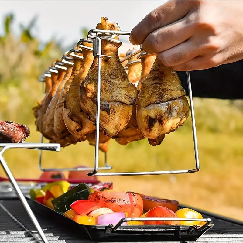 Stainless Steel Chicken Leg & Wing Rack