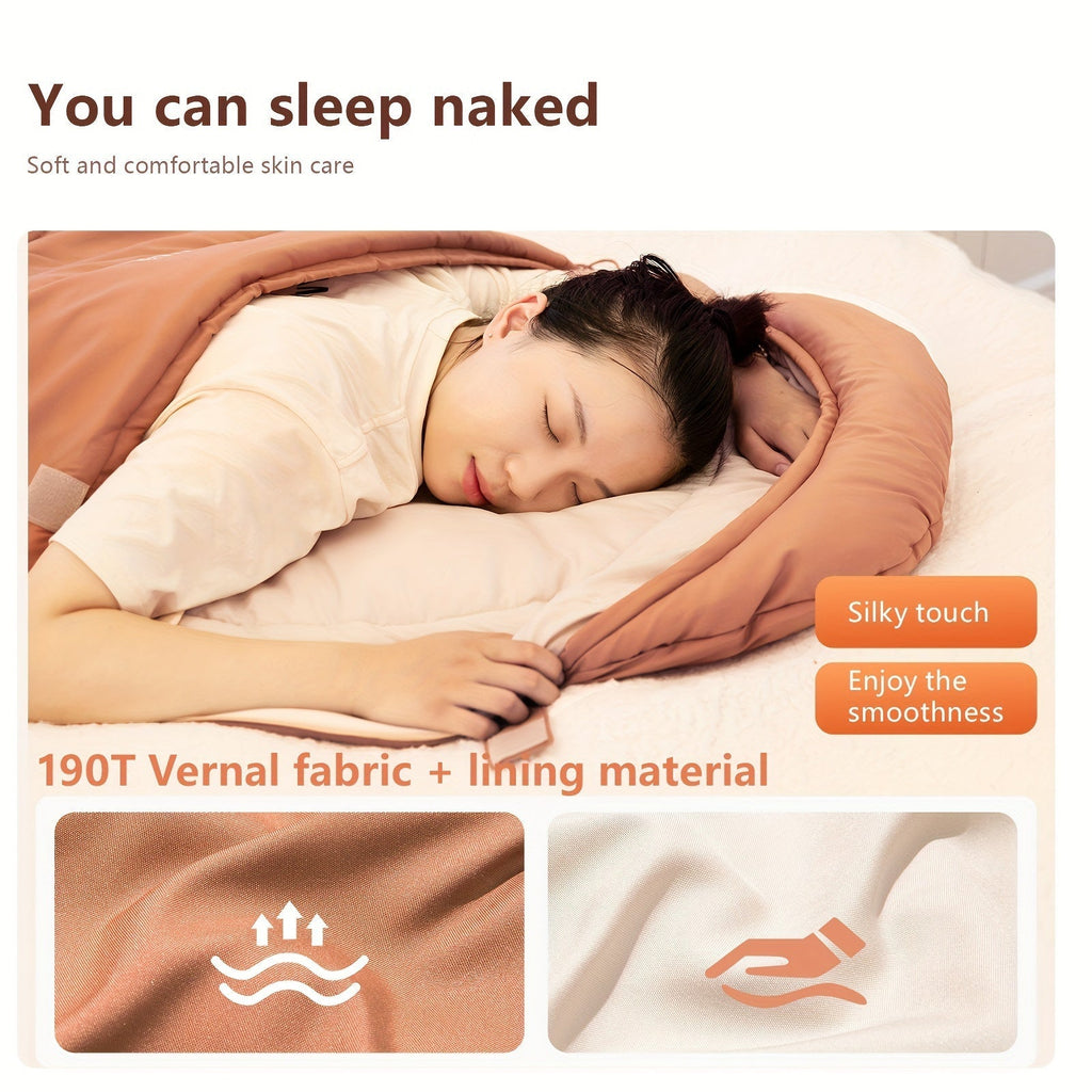 Warm Oval Sleeping Bag with Hat