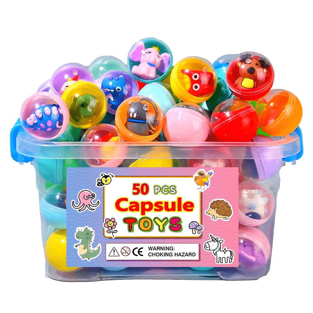 50Pcs Mini Dolls In Clear Capsules For Gumball Machines