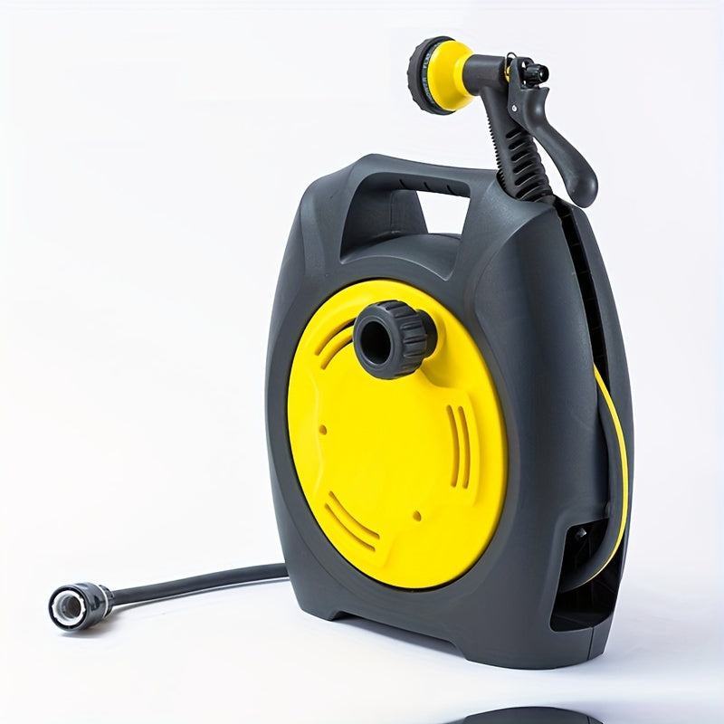 Garden Hose Reel Trolley with Hose