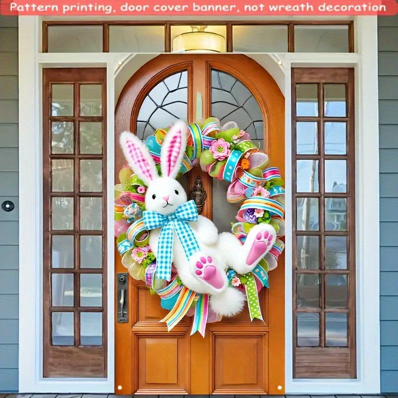 Easter Bunny Wreath Indoor/Outdoor Decorative Door Hanging