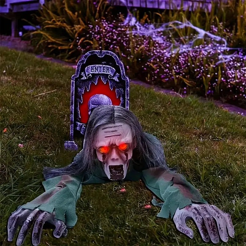 1pc Crawling Ghost - Sound-Controlled Electric Prop with Hair