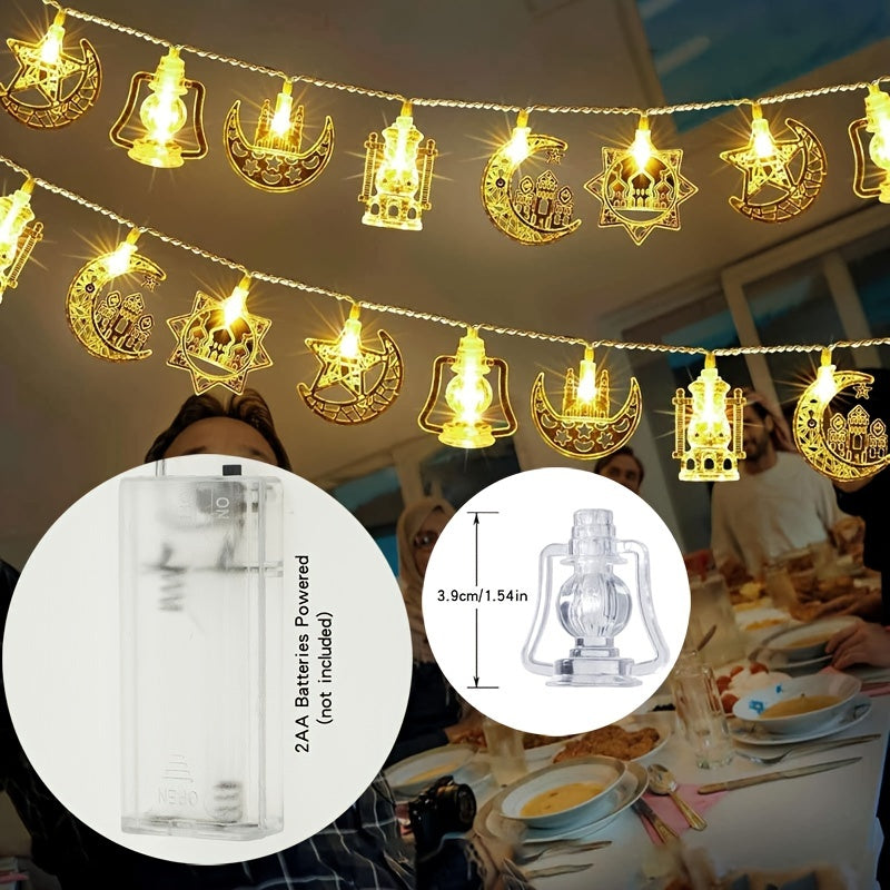 Ramadan Eid Led String Lights Star Moon Castle