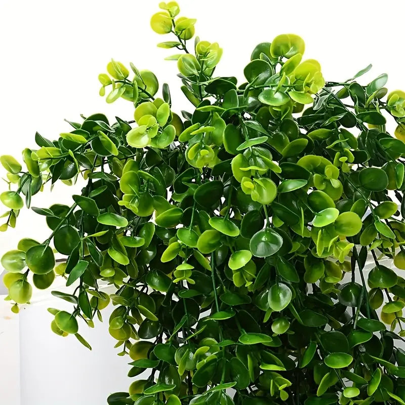 Set of 2 Premium UV Resistant Eucalyptus Leaf Arrangements - Lifelike Artificial Flowers