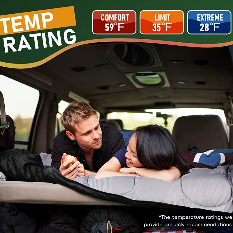 Double Sleeping Bag for Camping and Hiking Couples