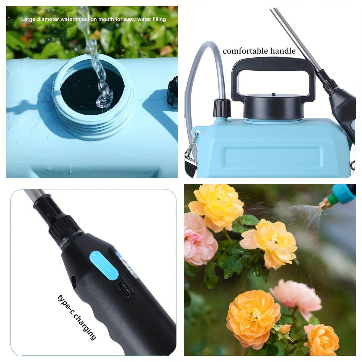 Usb Rechargeable Power Sprayer With Adjustable Nozzle