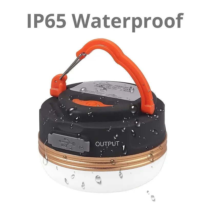 Portable Rechargeable LED Camping Lantern with Magnetic Base