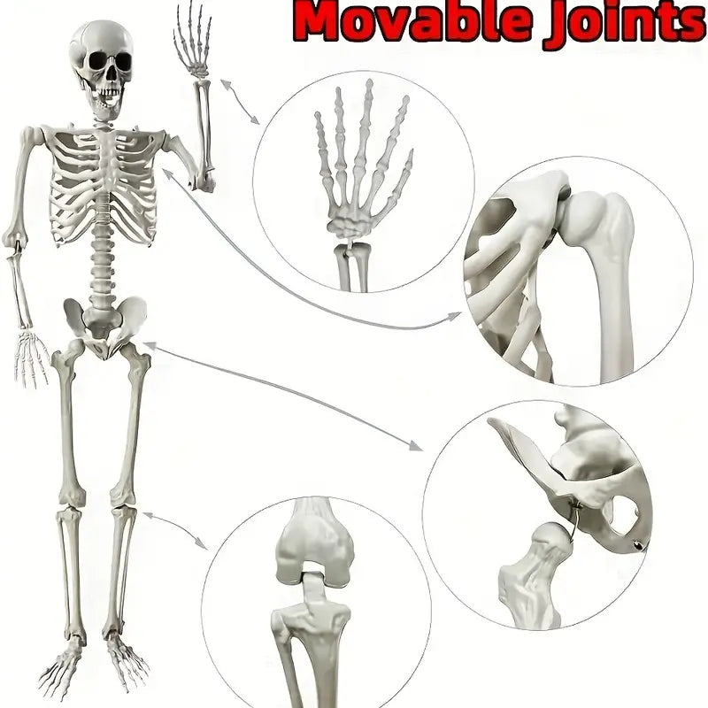 Faux Skeleton Sculpture: Spooky Halloween Decor