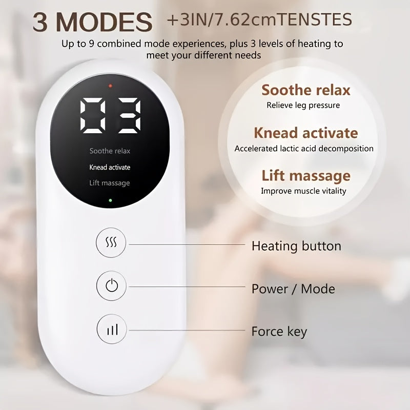 Electric Rechargeable Calf And Foot Massager With Heating