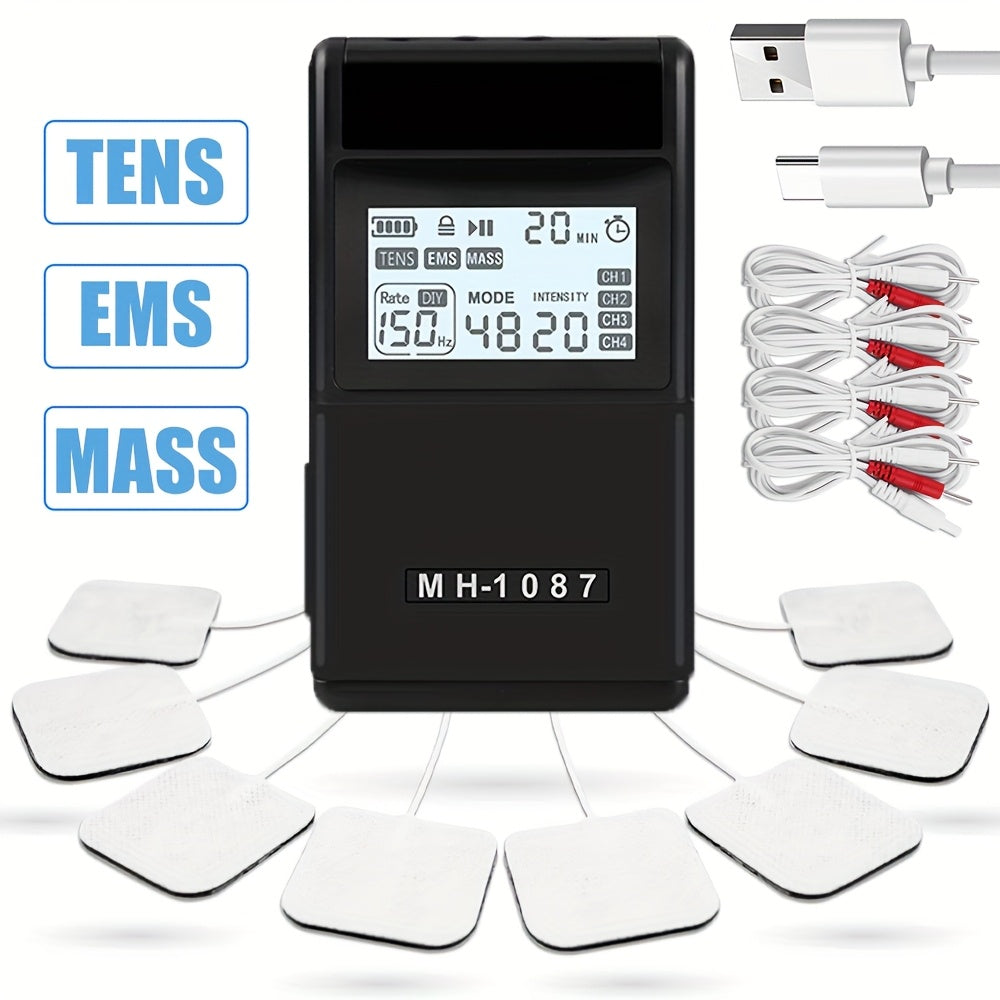 Digital 4-Channel TENS EMS Muscle Stimulator