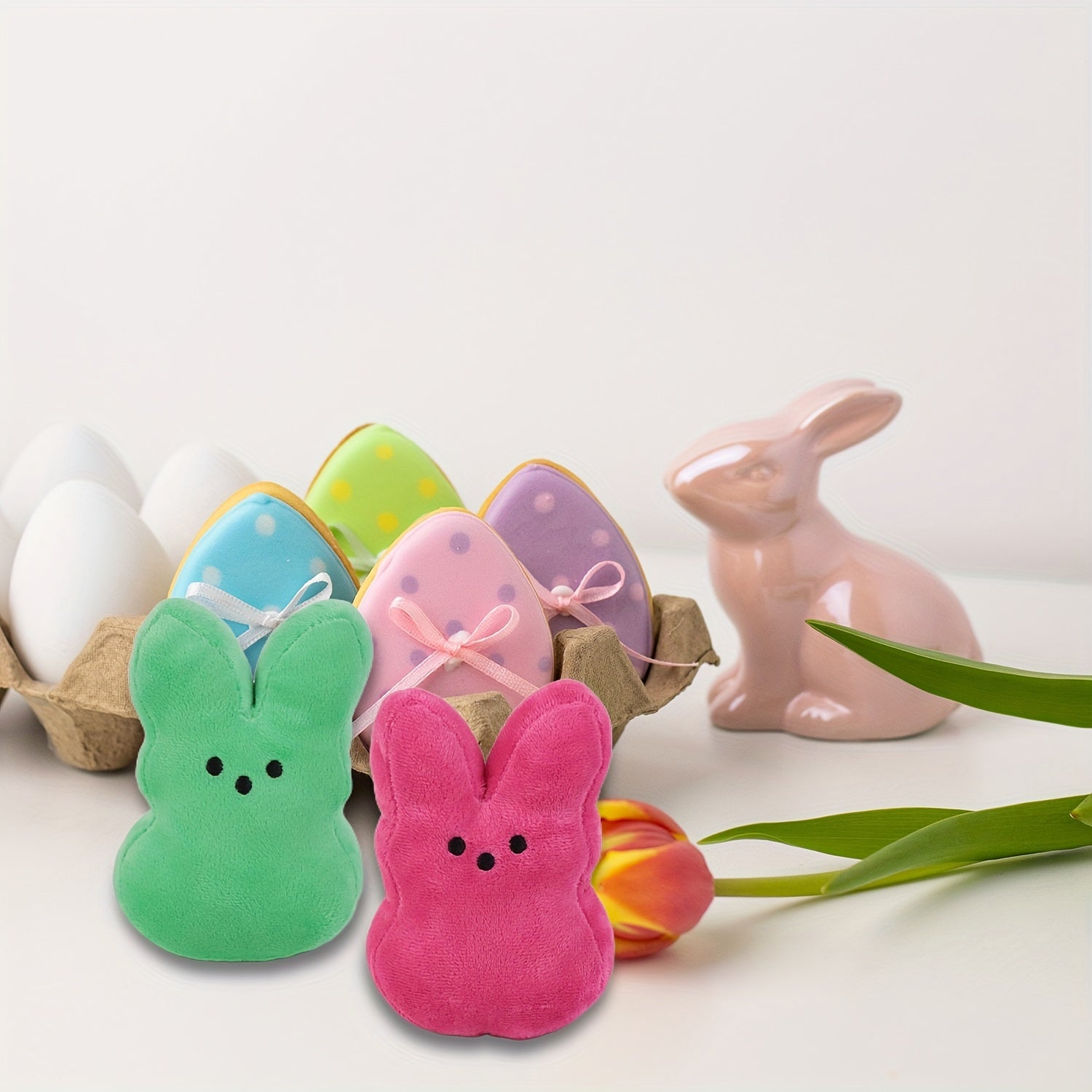 6Pcs Easter Bunny Plush Toy Set For Kids