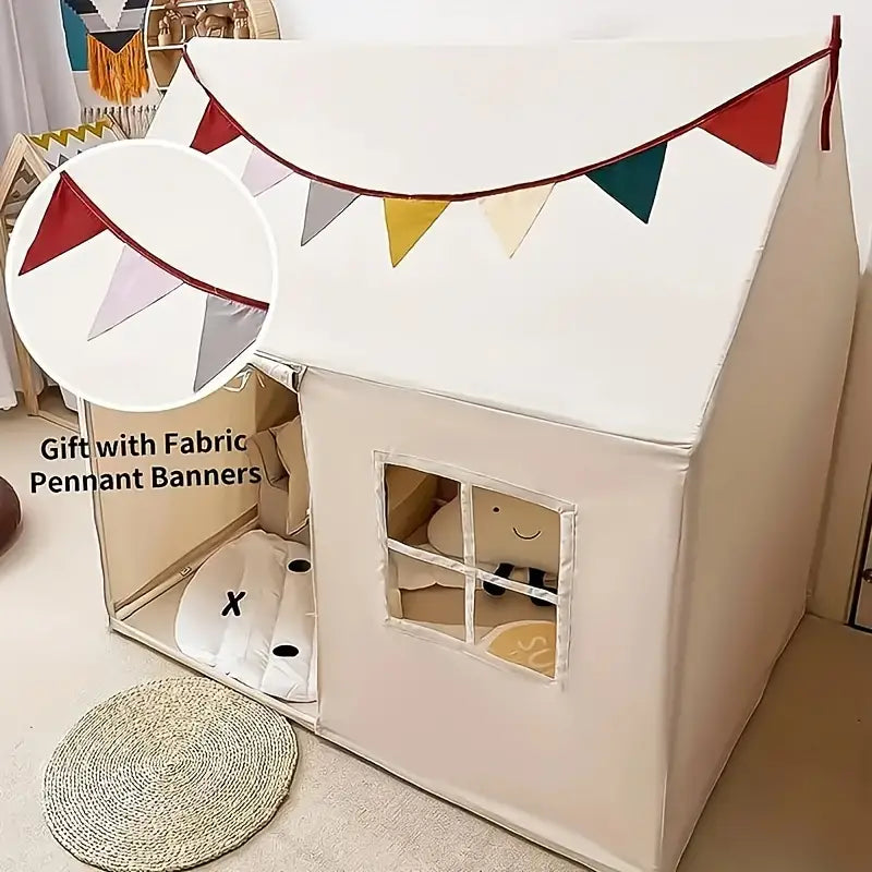 Little Dove Toys Starlight Play Tent with Mat - Large Indoor and Outdoor Playhouse for Kids