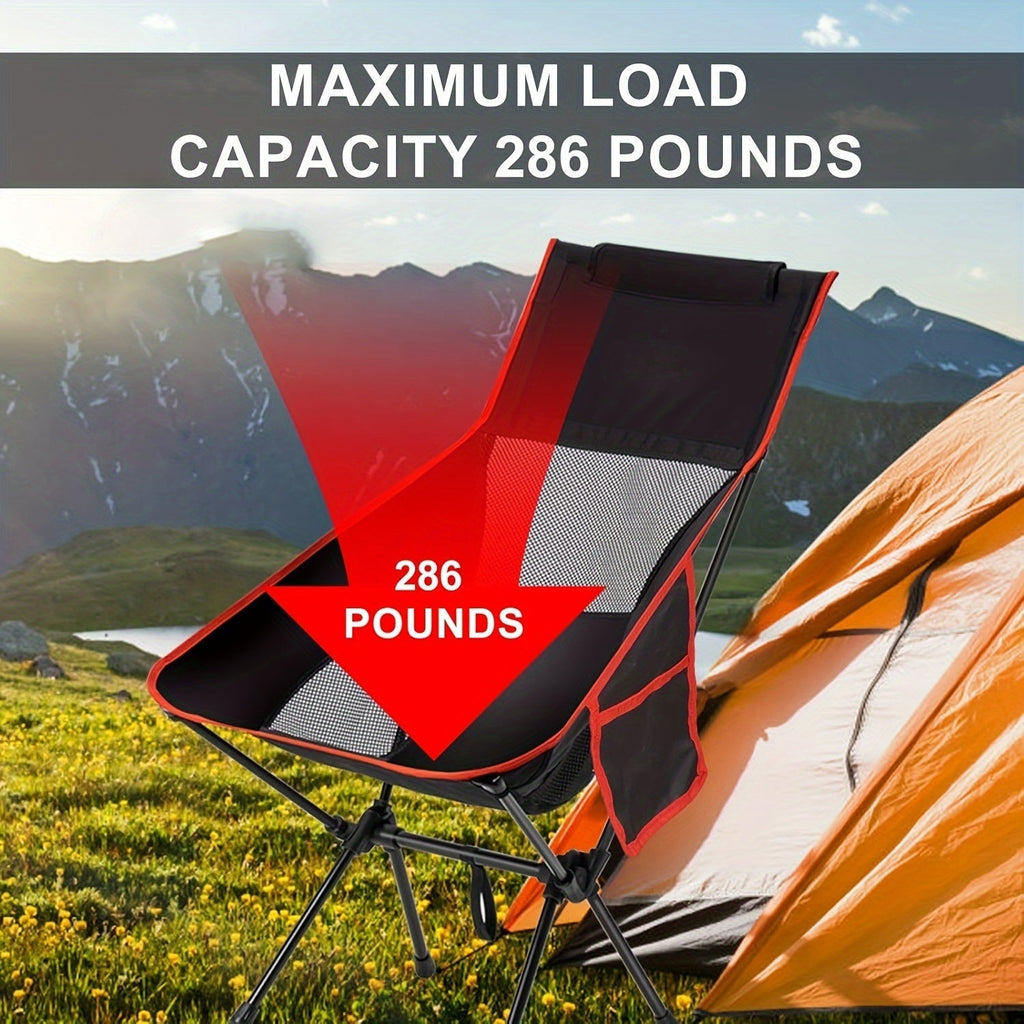 Folding Camping Chair with Footrest for Outdoor Comfort