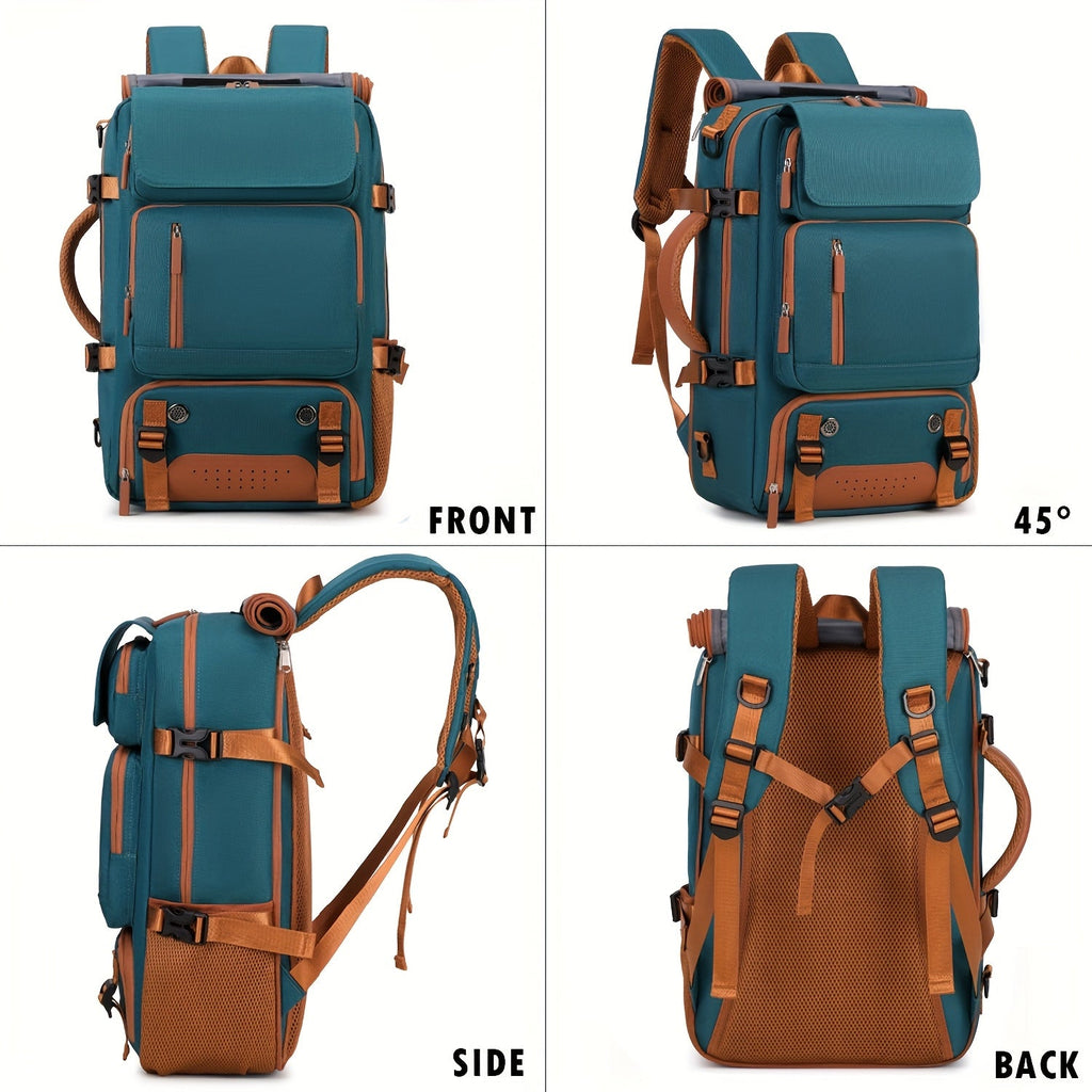 Men's Multifunctional Laptop Backpack with Shoe Compartment