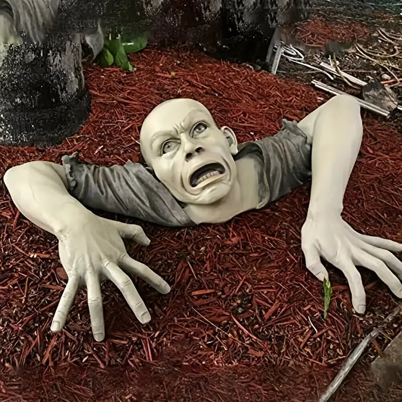 Swamp Zombie Figurine - Creepy Crawling Undead Resin Statue