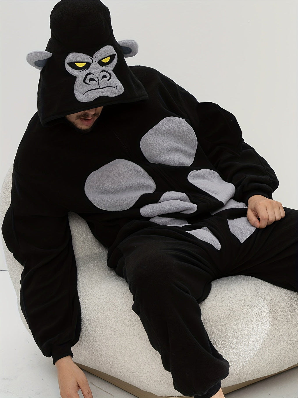Chimpanzee Hooded Pajama Jumpsuit