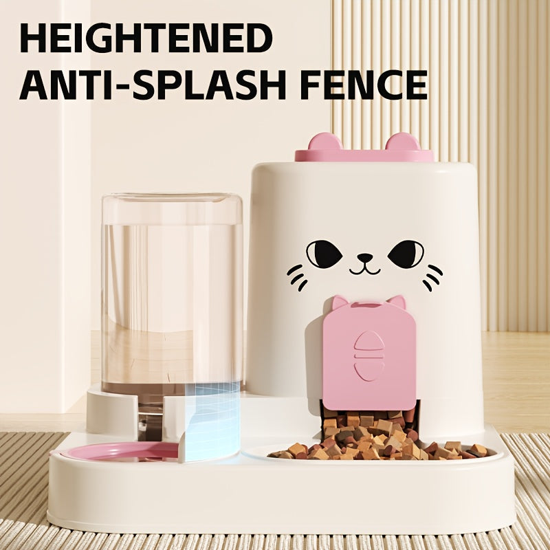 Automatic Cat Feeder And Water Dispenser Set