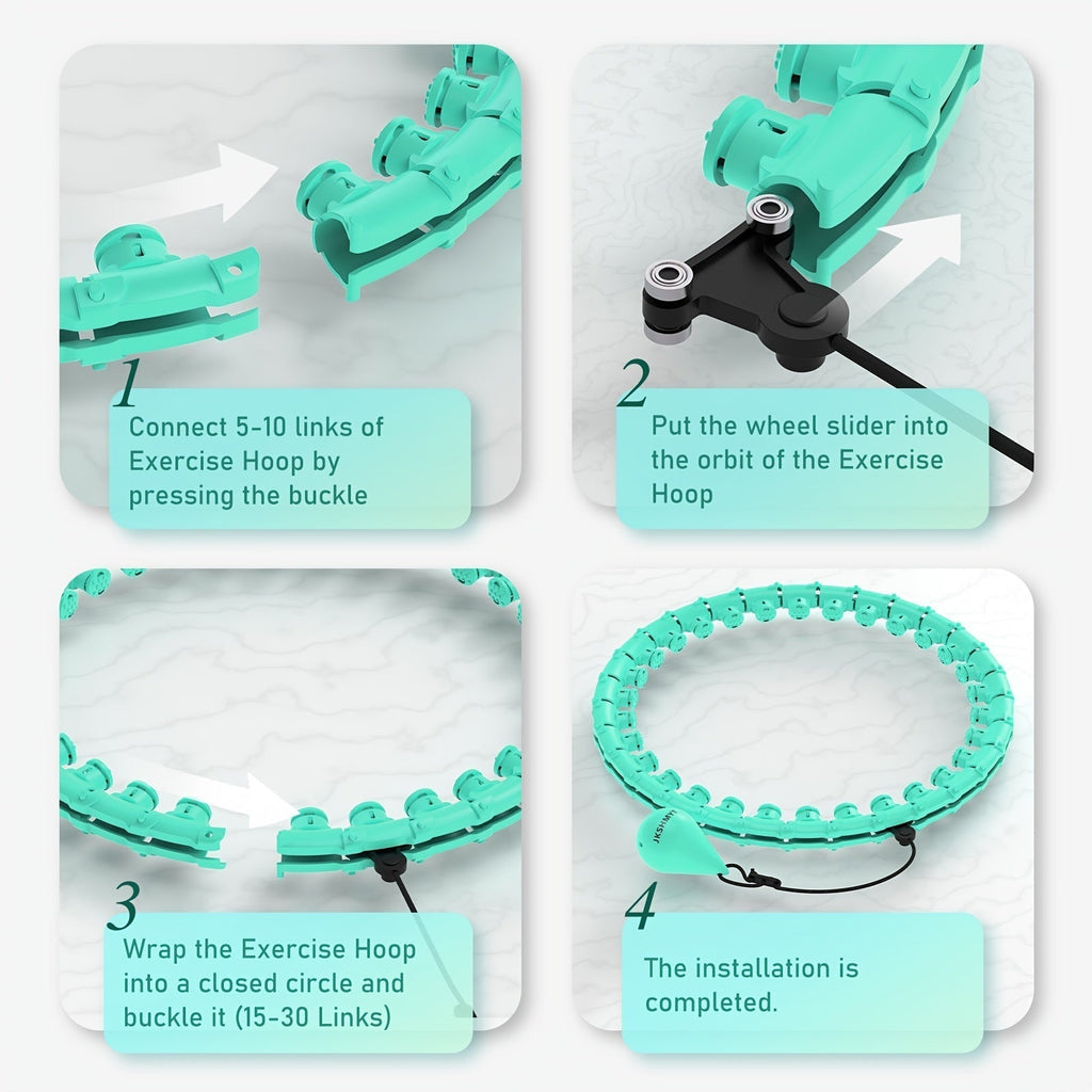 Weighted Fitness Hoop with Massage Points