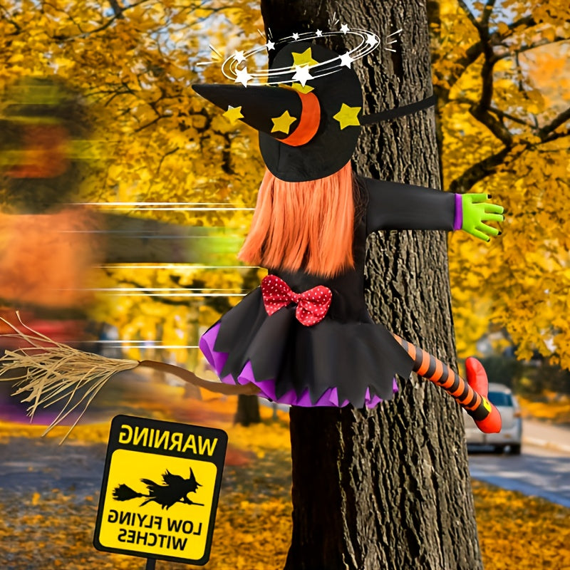 Halloween Witch Hanging Decor Outdoor Tree Climbing