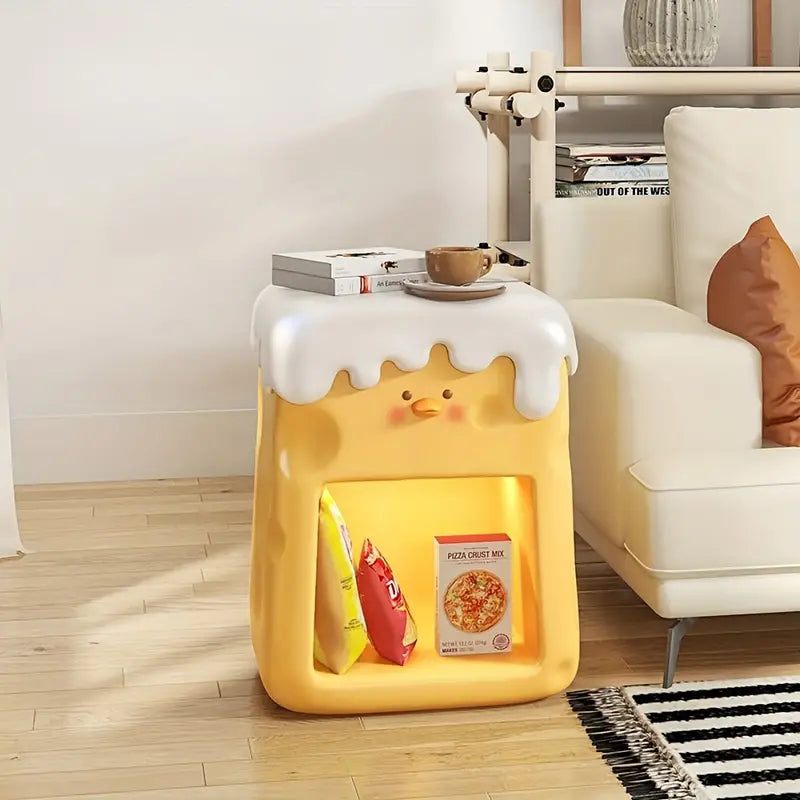 Chic Cheese Duck Bedside Table - Yellow