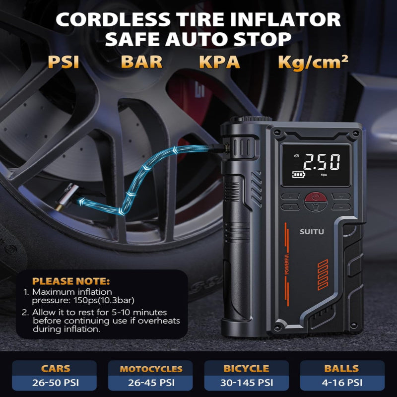 Portable Air Compressor & Jump Starter