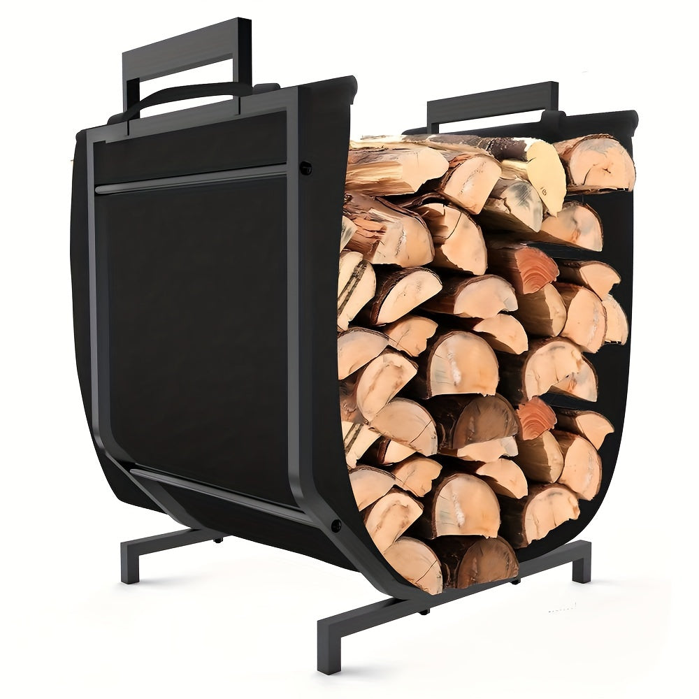 Metal Firewood Rack Indoor Outdoor Use
