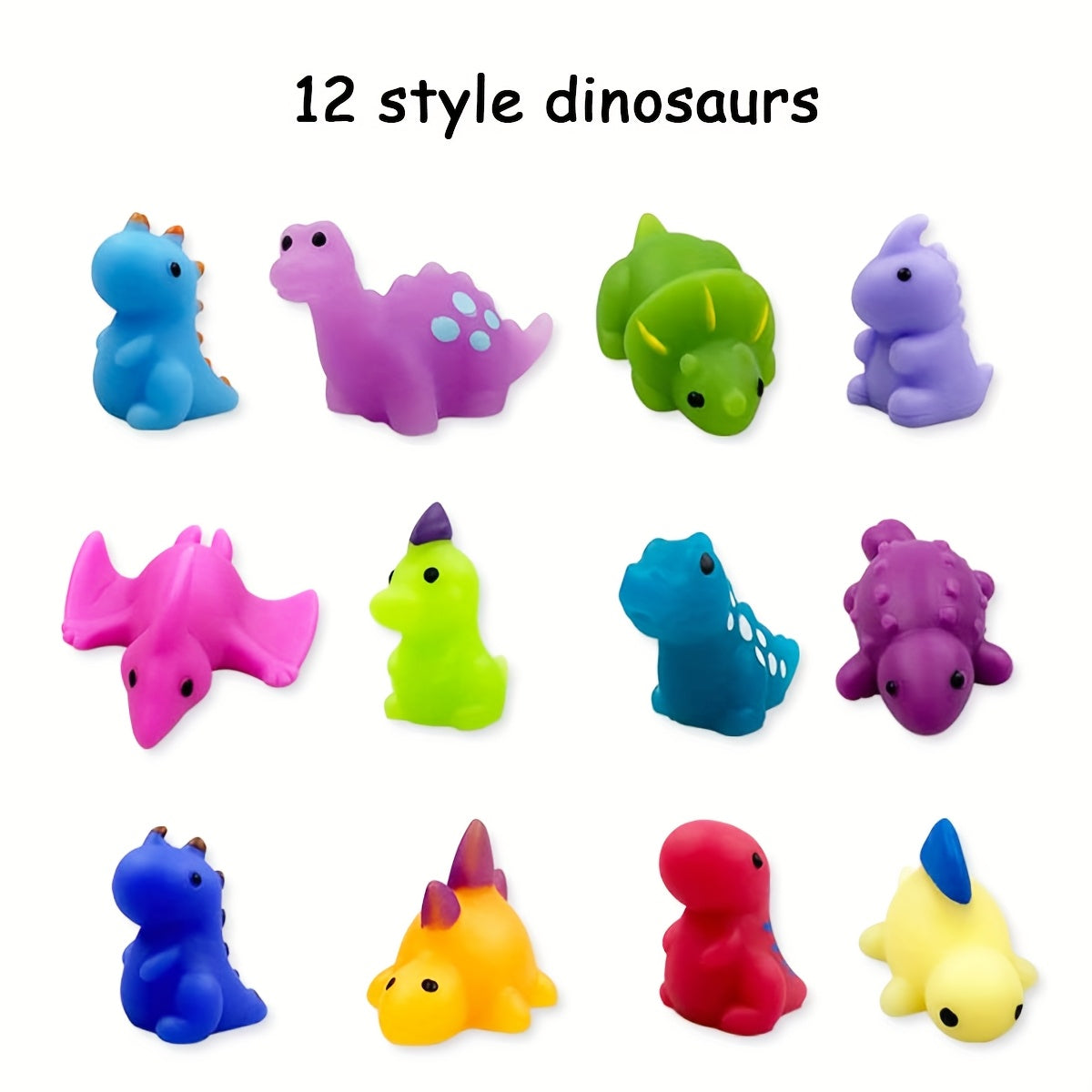 24pcs Dinosaur Squishy Easter Eggs with Mochi Toys