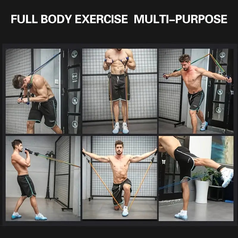 11pcs TPE Resistance Fitness Set - Ultimate Strength Trainer