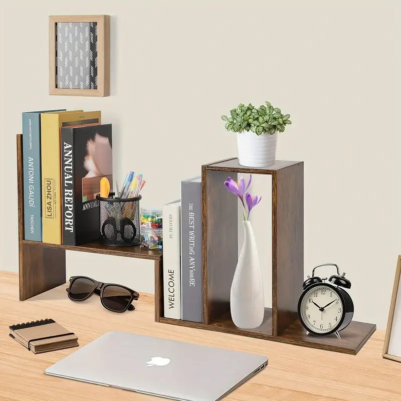 Simple Desktop Bookshelf: Office Storage Solution