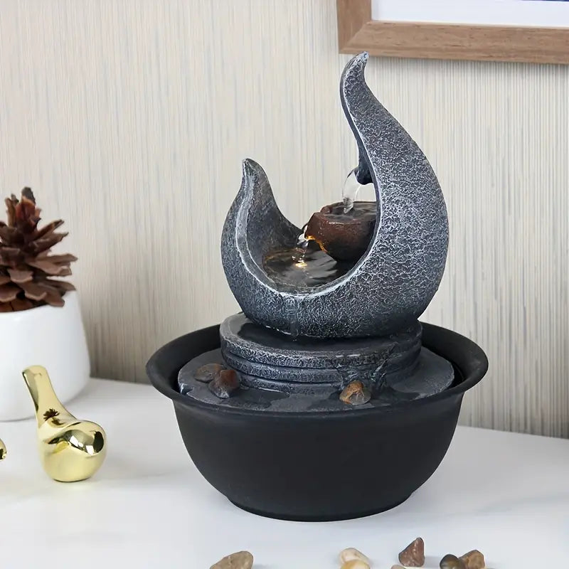 Moon Fountain USB-Powered Tabletop Waterfall Kit