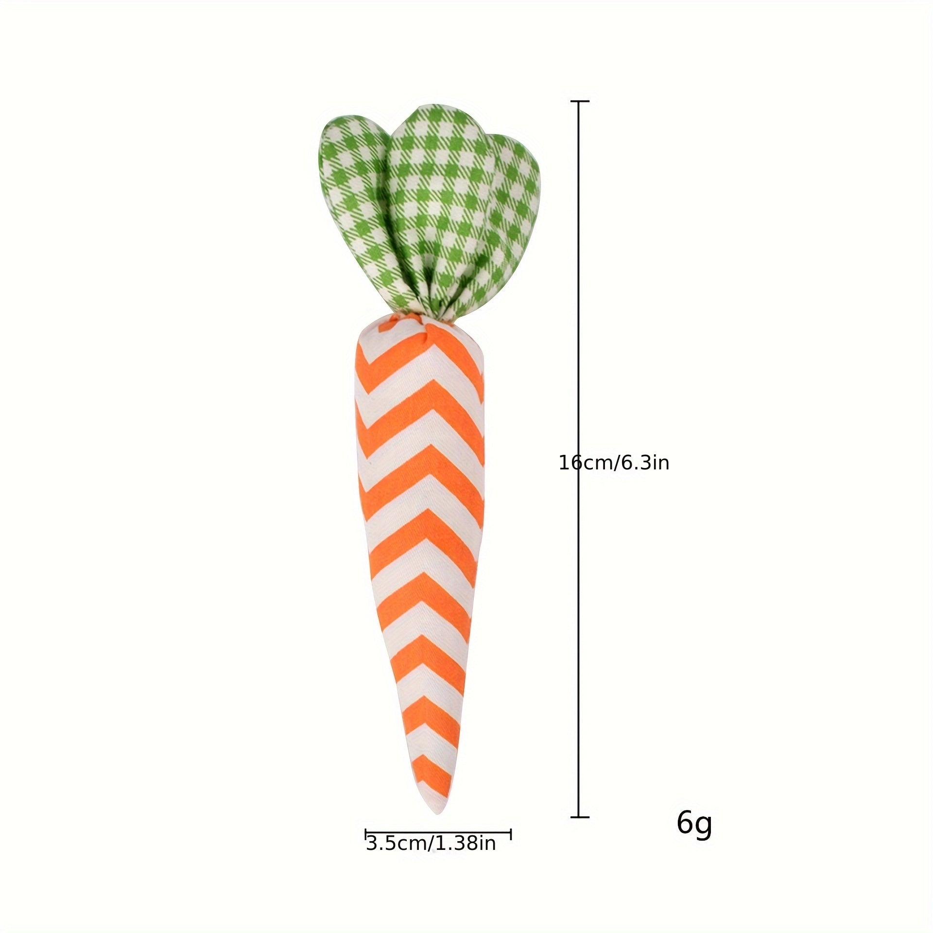 Set of 5 Colorful Carrot Decorations for Home Decor