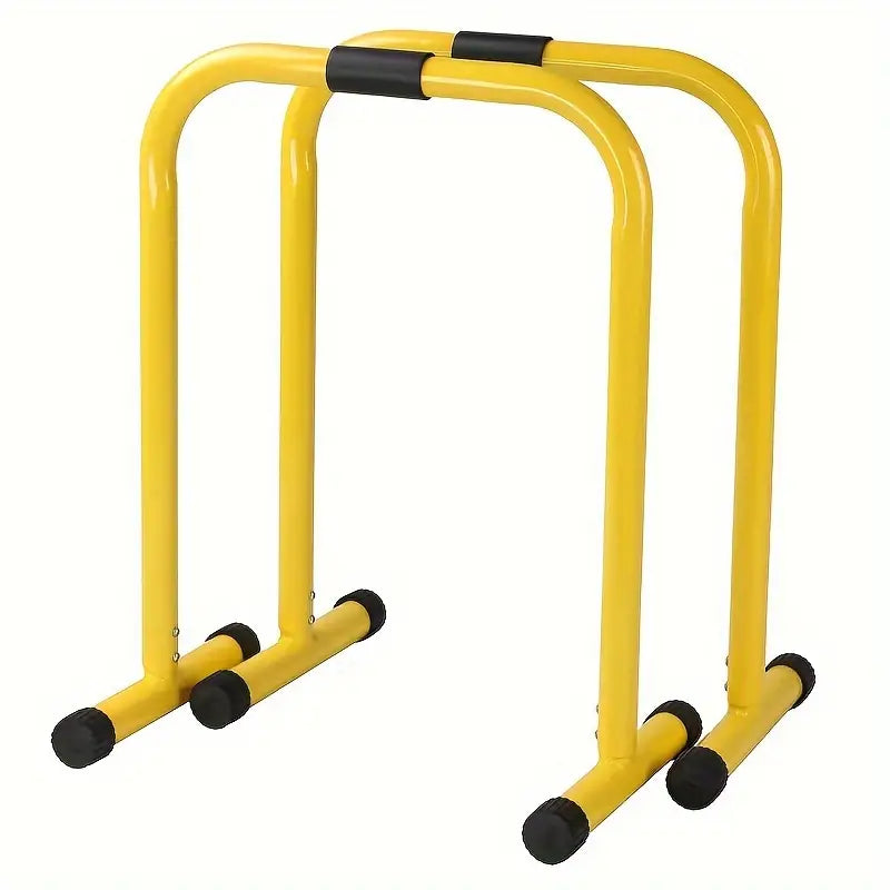 1 Pair Multifunctional Height Adjustable Parallel Bars - Yellow