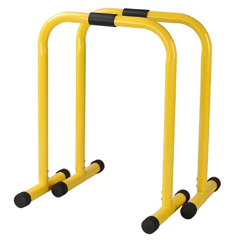 1 Pair Multifunctional Height Adjustable Parallel Bars - Yellow