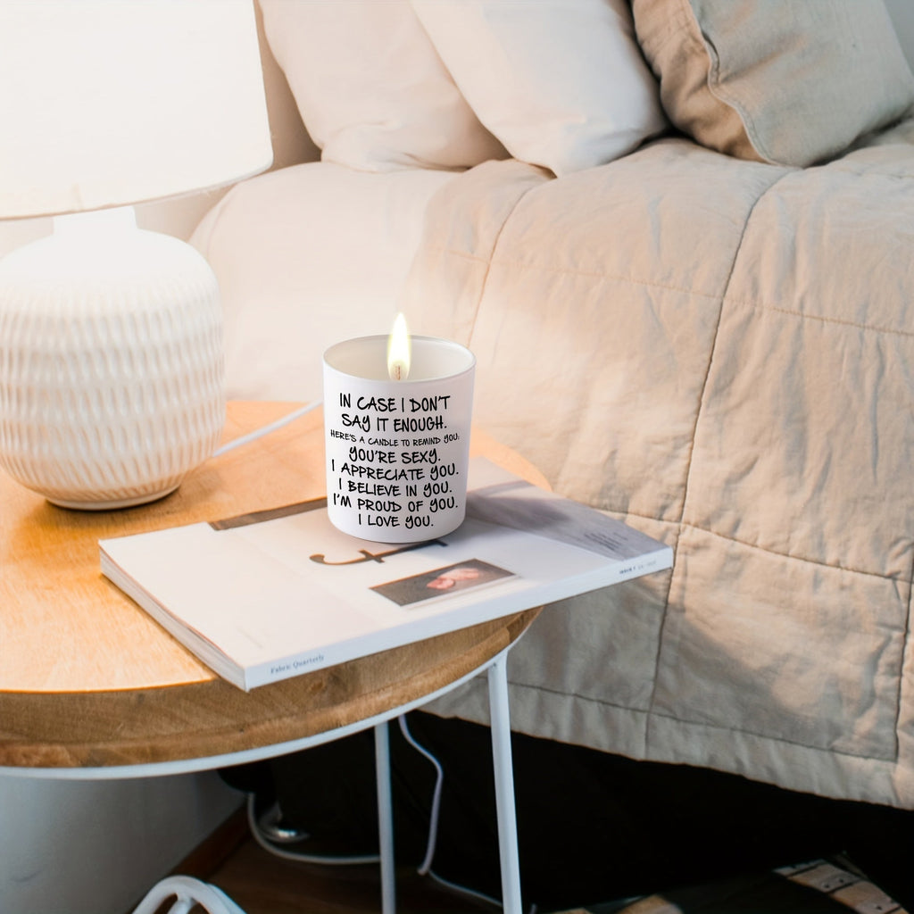 Lavender Scented Soy Candle With Glass Jar