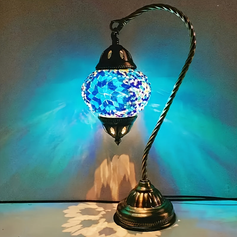 Swan Glass Table Lamp USB Powered