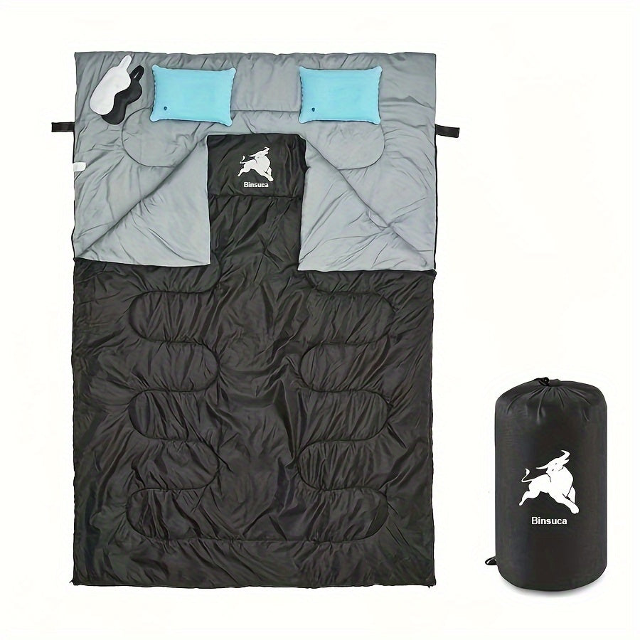 Double Sleeping Bag with Pillows (4 Season)