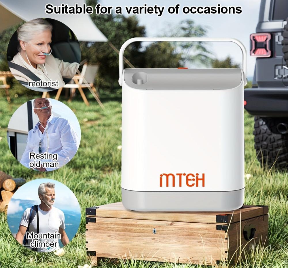 Portable Air Filtration With Enriched Oxygen(White)