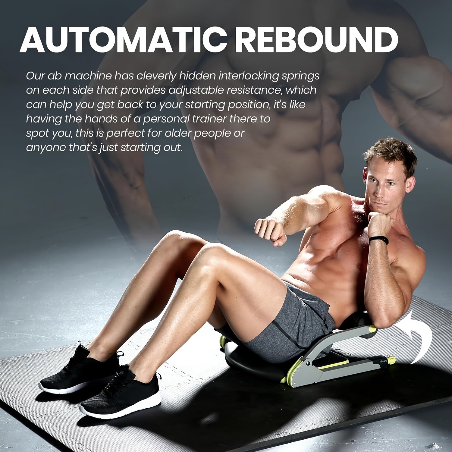 Sit Up Core Trainer Stainless Steel