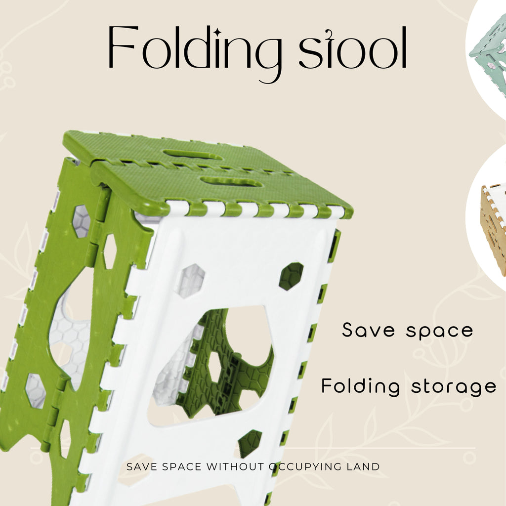 Portable Folding Stool Dark Green