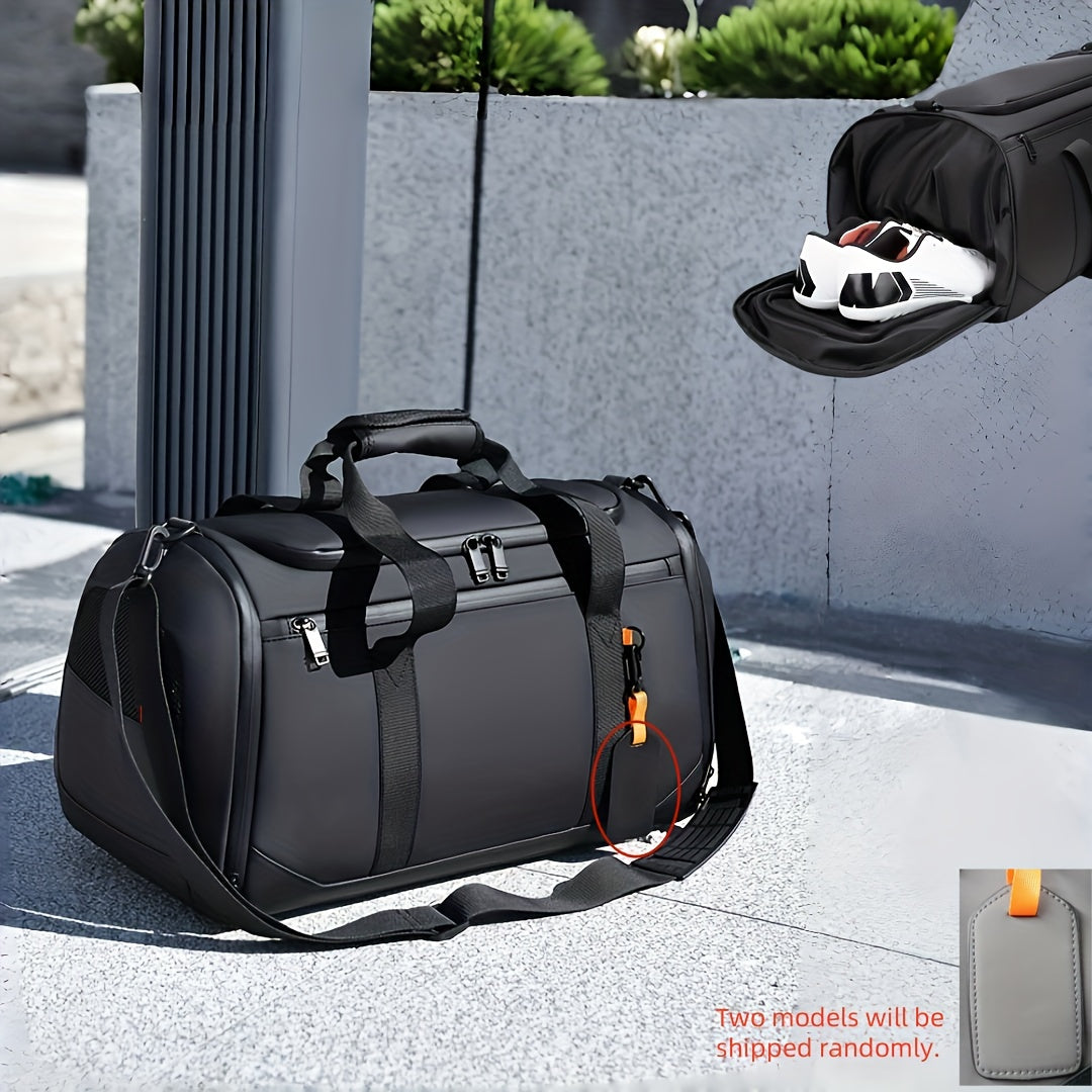 Nylon Travel Bag with Shoe Compartment