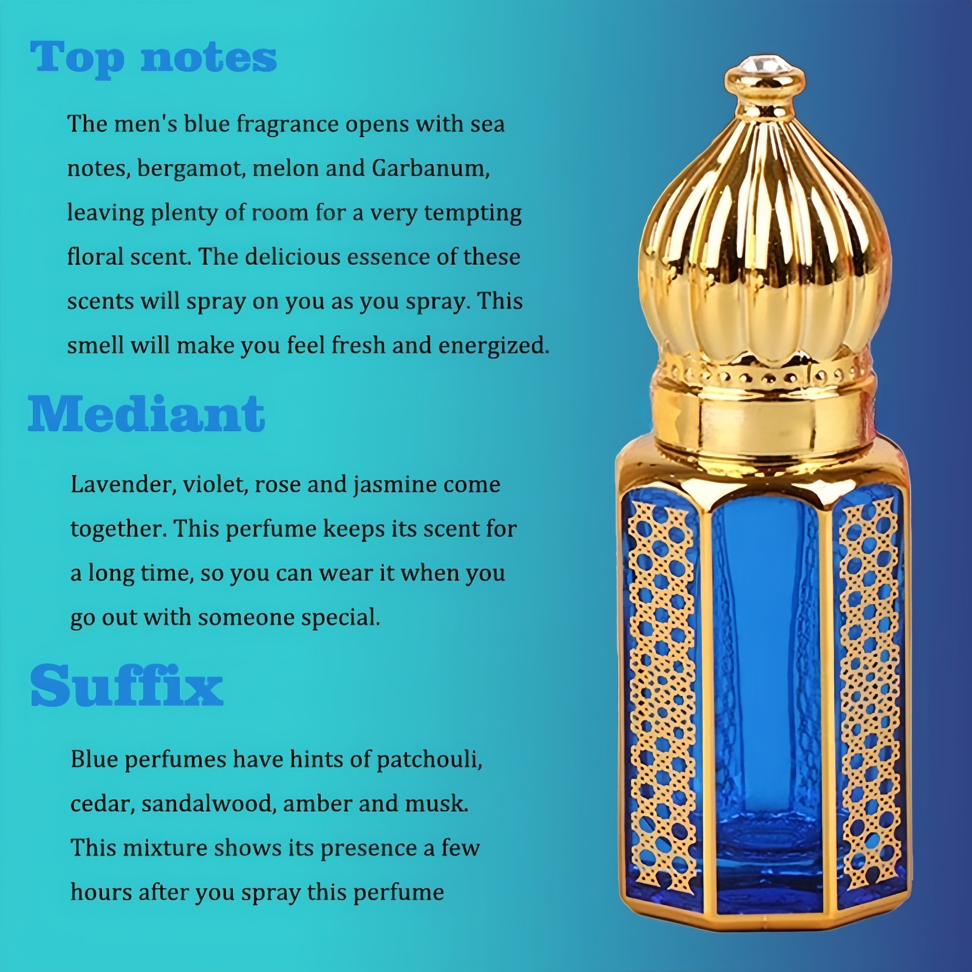 Men'S Cologne With Lavender Mint & Woody Notes
