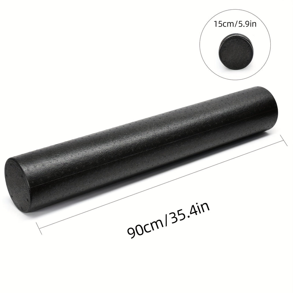 Yoga Foam Roller For Muscle Massage, Stretching & Relaxation(Black)