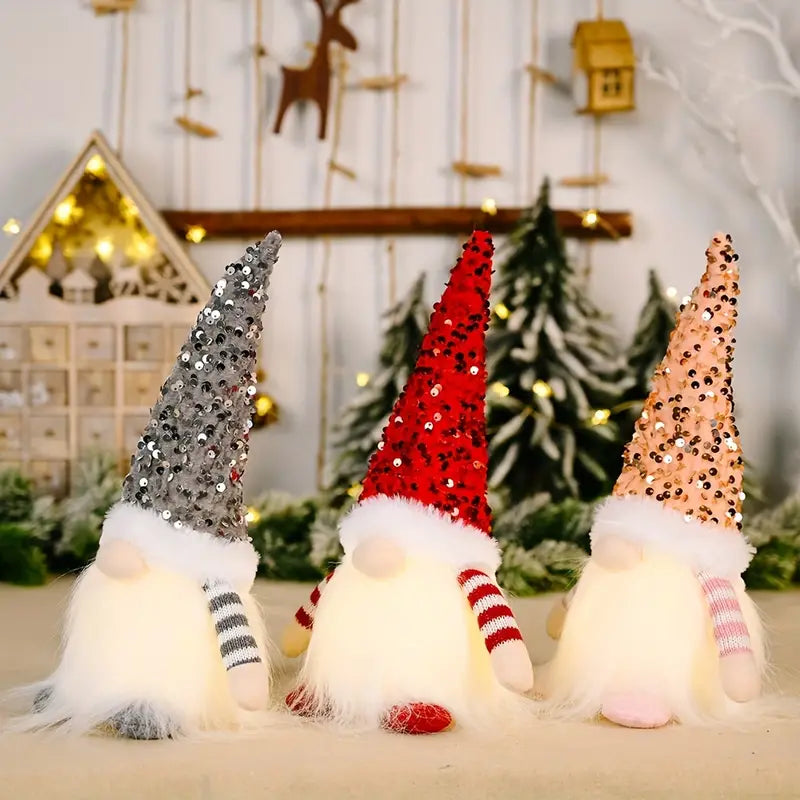 Twinkling Trio: Rudolph Sequin Delight for Christmas
