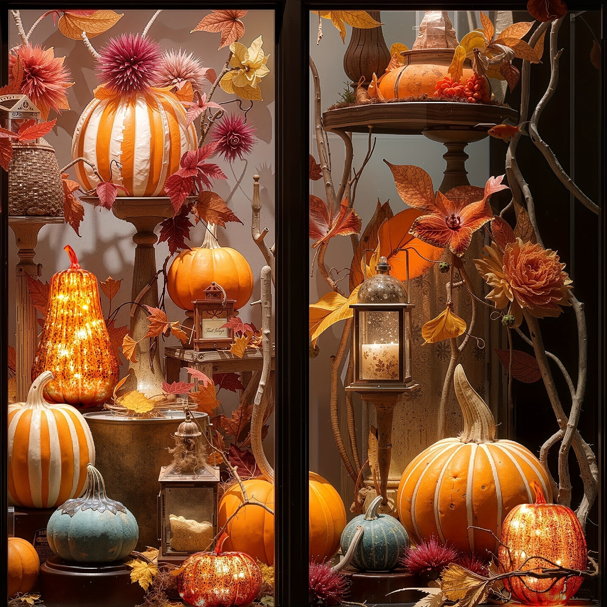 Lighted Pumpkins with Warm White Glow (Set of 3)