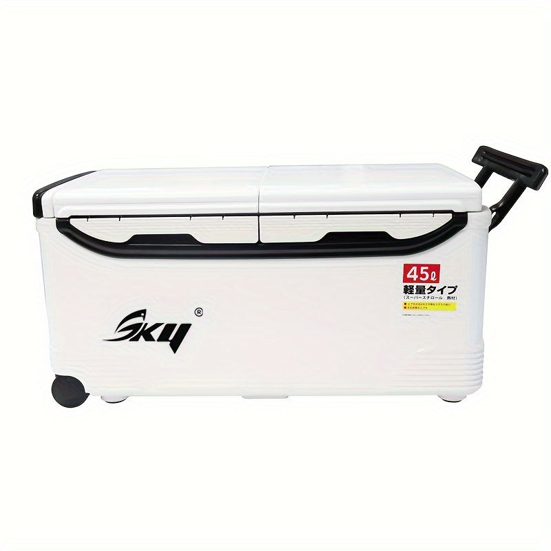 Insulated Outdoor Cooler with Wheels & Locks