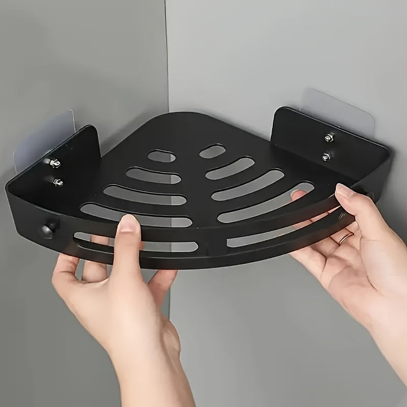 2Pcs No-Drill Adhesive Corner Shower Caddy