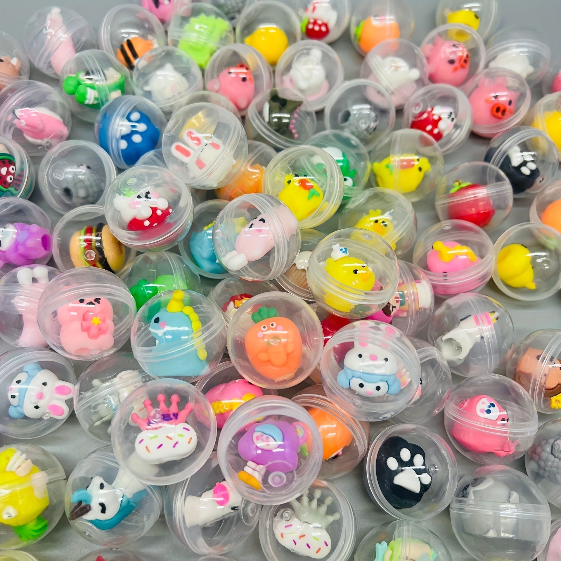 50Pcs Kawaii Capsule Toys Set For Gumball Machines