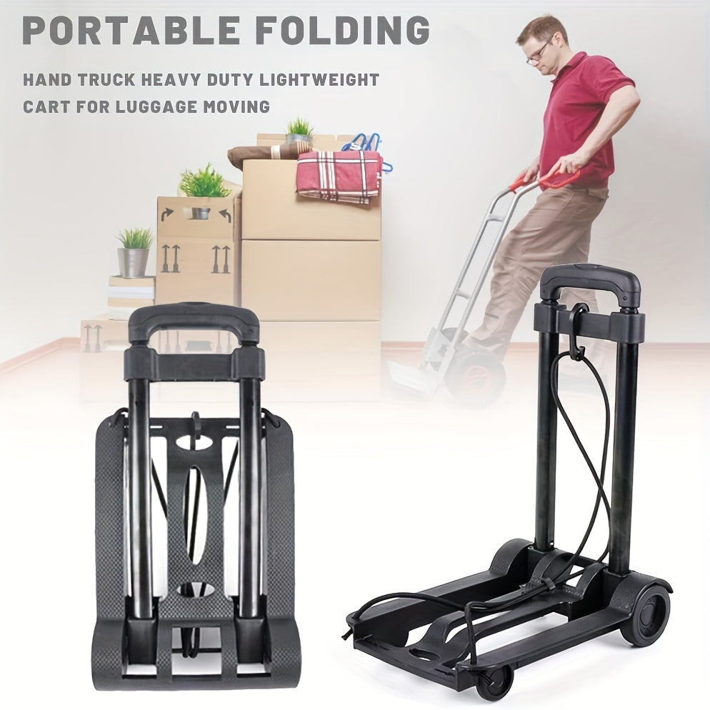 Folding Trolley with 2 Wheels Telescopic Handle