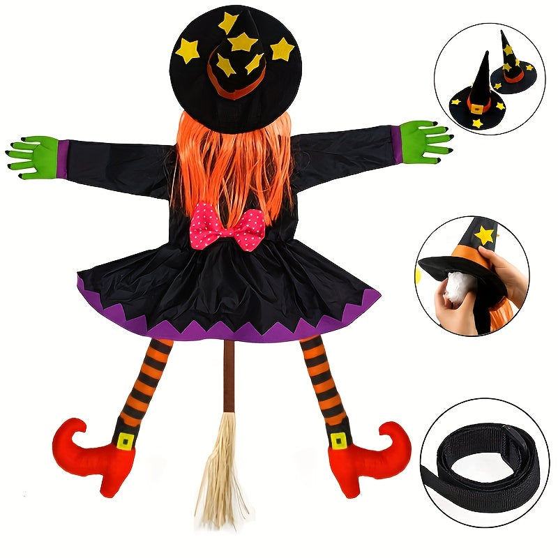 Halloween Witch Hanging Decor Outdoor Tree Climbing